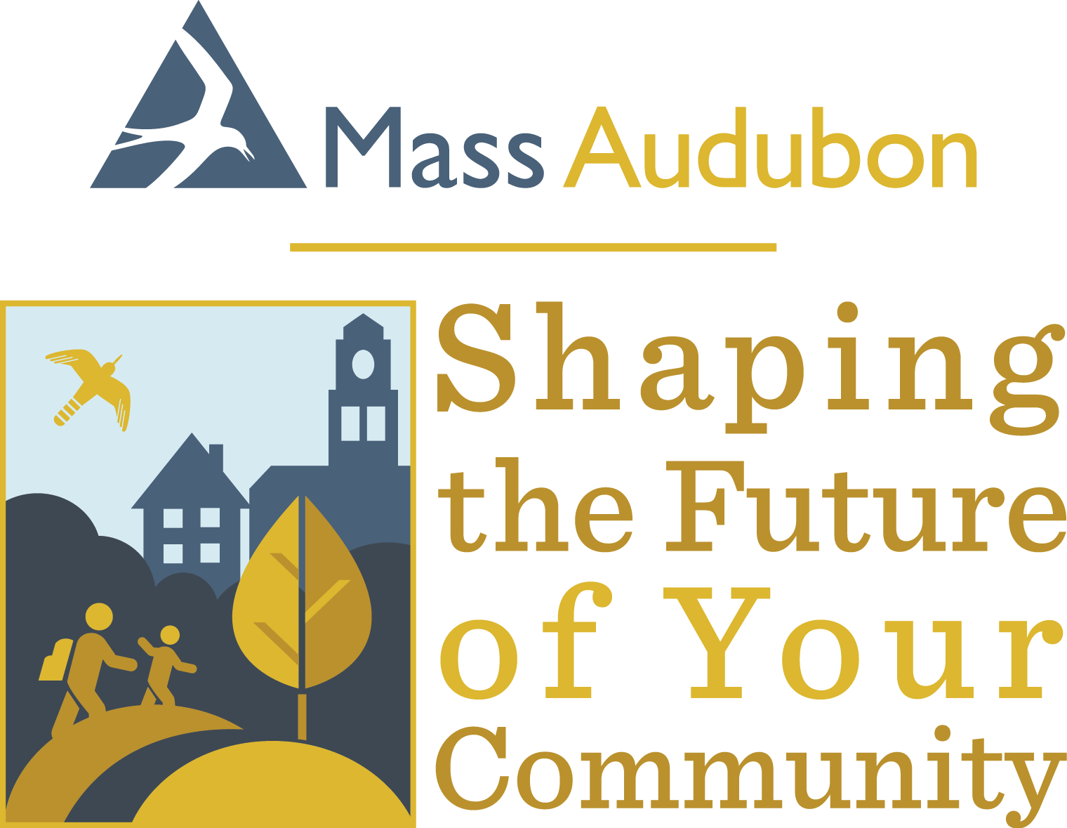 Mass Audubon Shaping the Future logo